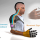 A model of how the vibration device, developed by Paul Marasco and his team at the Cleveland Clinic, can fool a person’s brain into believing a prosthetic limb is actually real.